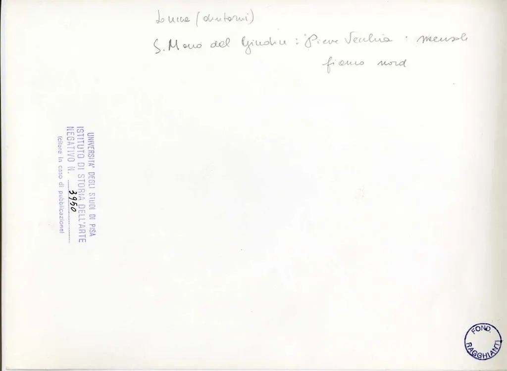 Università di Pisa. Dipartimento di Storia delle Arti , Lucca (dintorni) - S. Maria del Giudice: Pieve Vecchia, mensole fianco nord