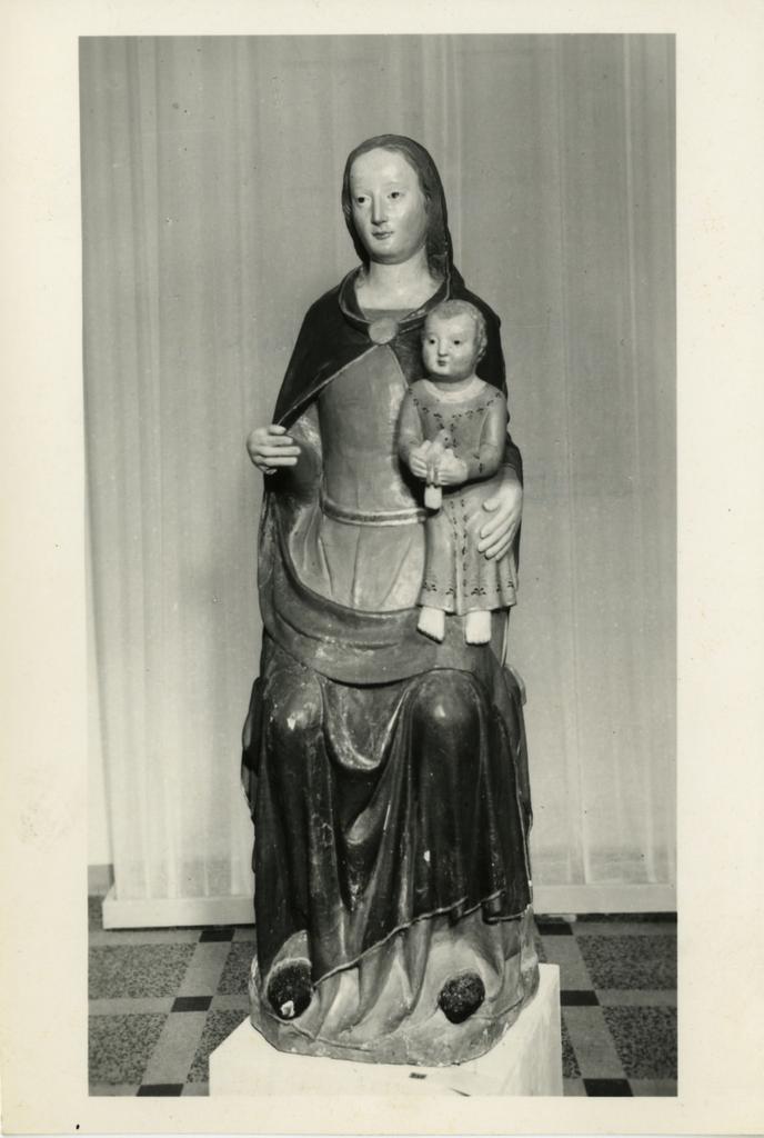 Anonimo lucchese sec. XIV , Madonna con Bambino in trono