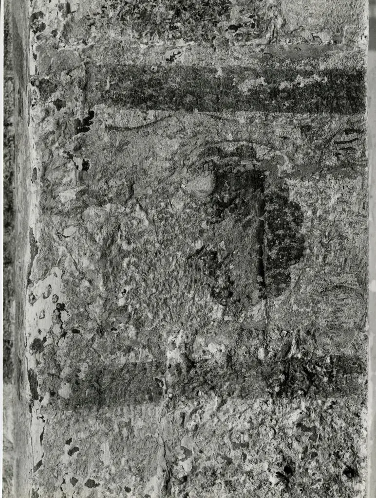 Universit&agrave; di Pisa. Dipartimento di Storia delle Arti , Lucca (dintorni) - Chiesa di S. Bartolomeo di Cantignano: decorazione ad affresco dell'abside: part.