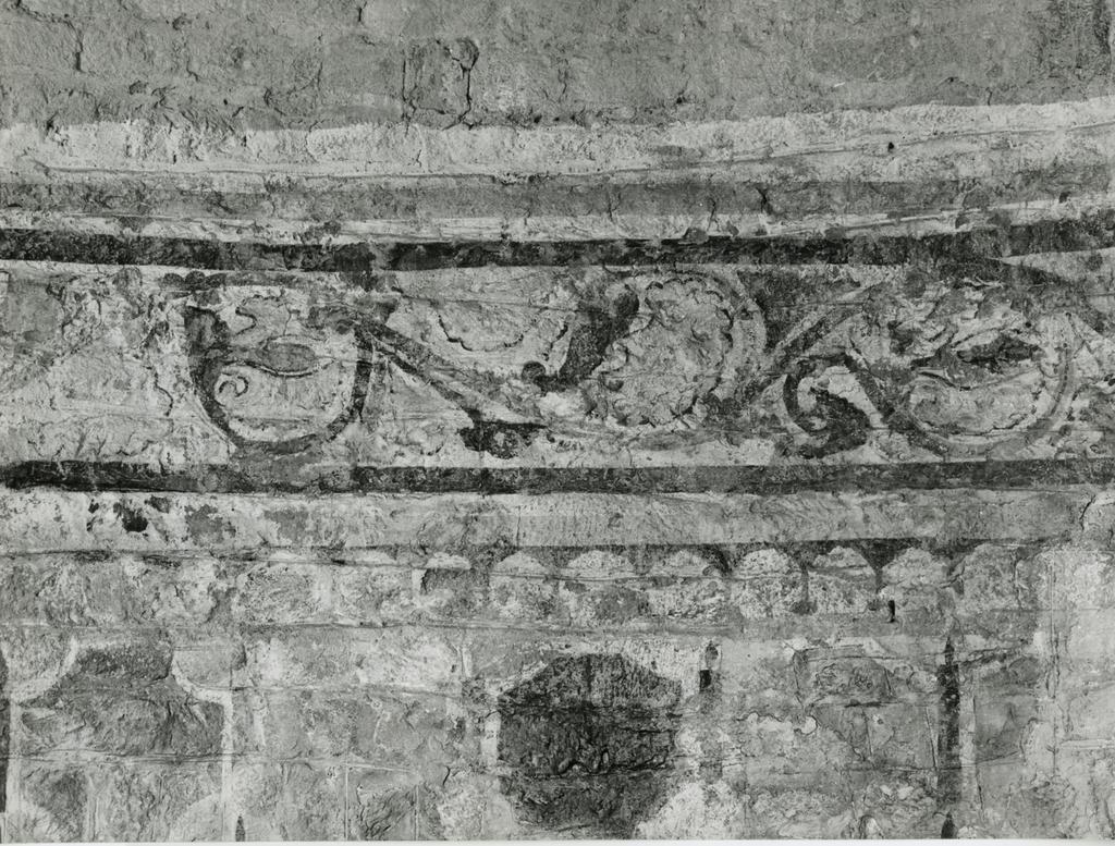Università di Pisa. Dipartimento di Storia delle Arti , Lucca (dintorni) - Chiesa di S. Bartolomeo di Cantignano: decorazione ad affresco dell'abside: part.