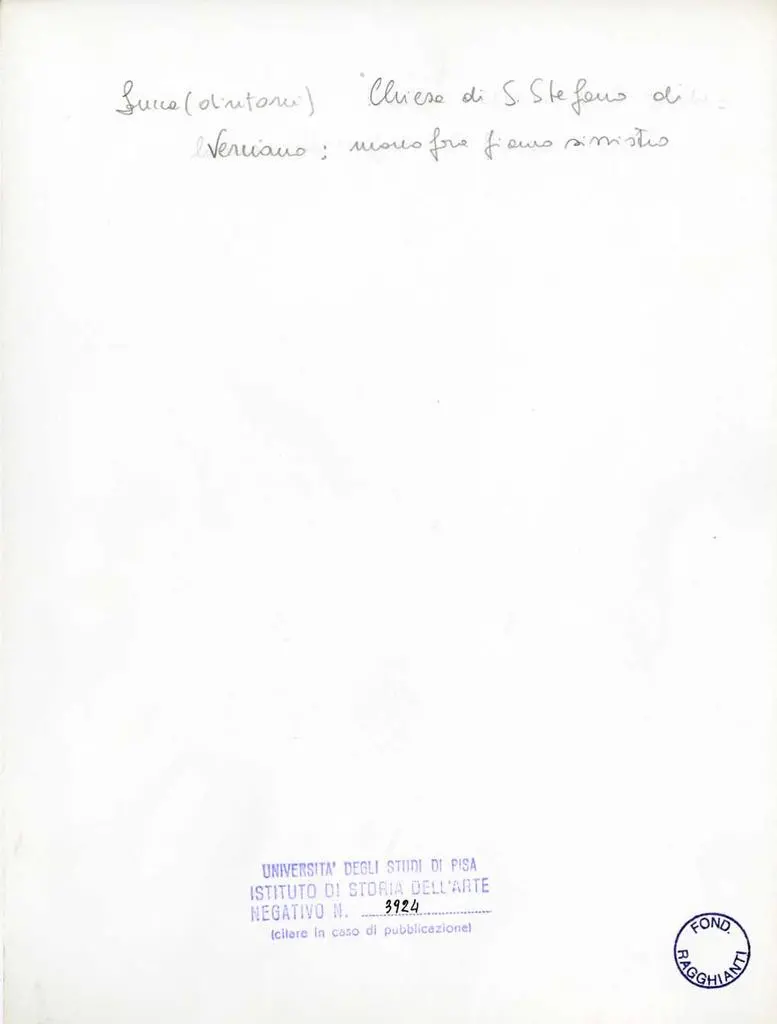 Universit&agrave; di Pisa. Dipartimento di Storia delle Arti , Lucca (dintorni) - Chiesa di S. Stefano di Verciano: monofora fianco sinistro