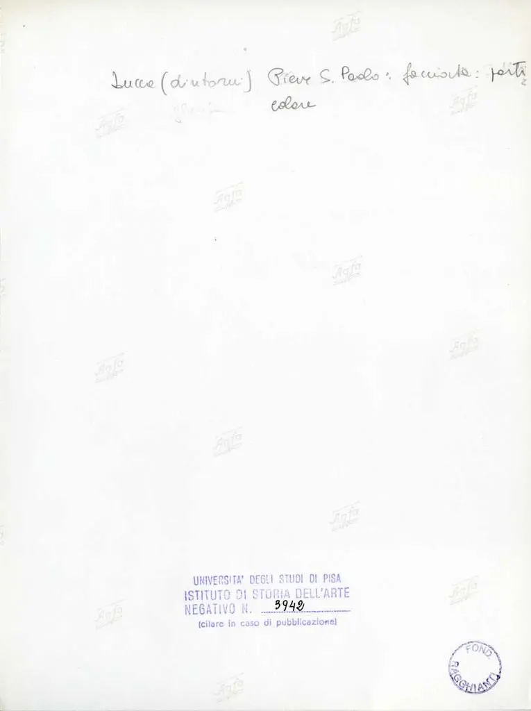 Universit&agrave; di Pisa. Dipartimento di Storia delle Arti , Lucca (dintorni) - Pieve S. Paolo: facciata: particolare