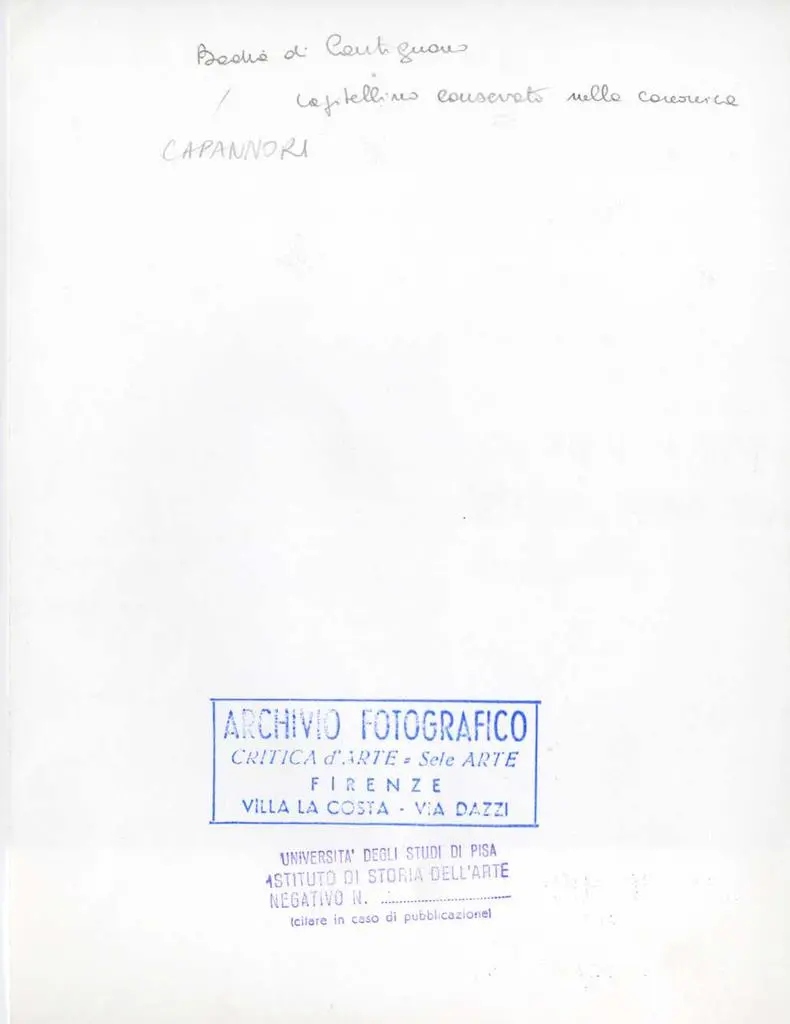 Universit&agrave; di Pisa. Dipartimento di Storia delle Arti , Badia di Cantignano: capitellino conservato nella canonica