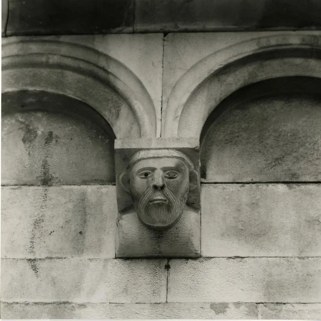 Anonimo, maniera , Testa d'uomo con barba