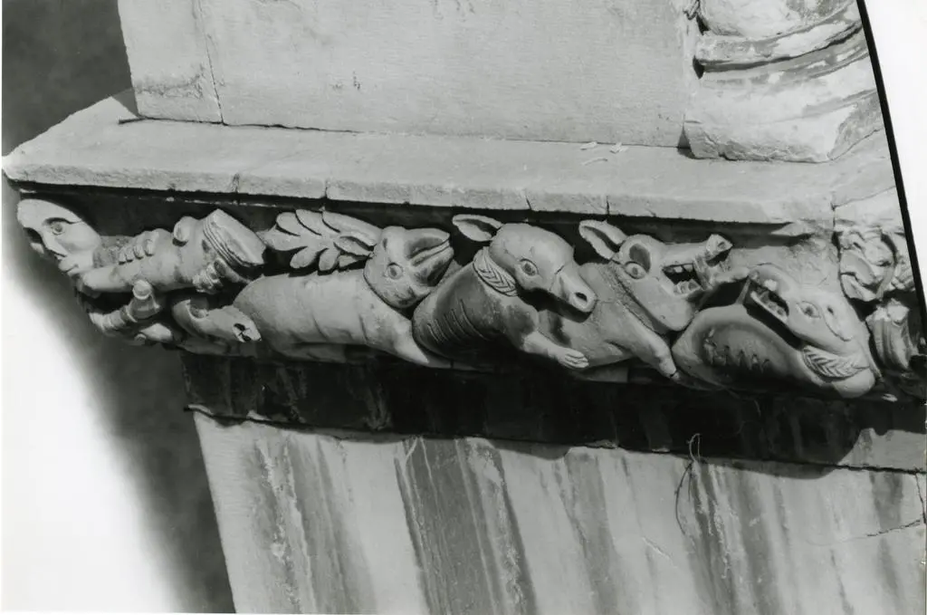 Anonimo, maniera , Scena di caccia al cinghiale