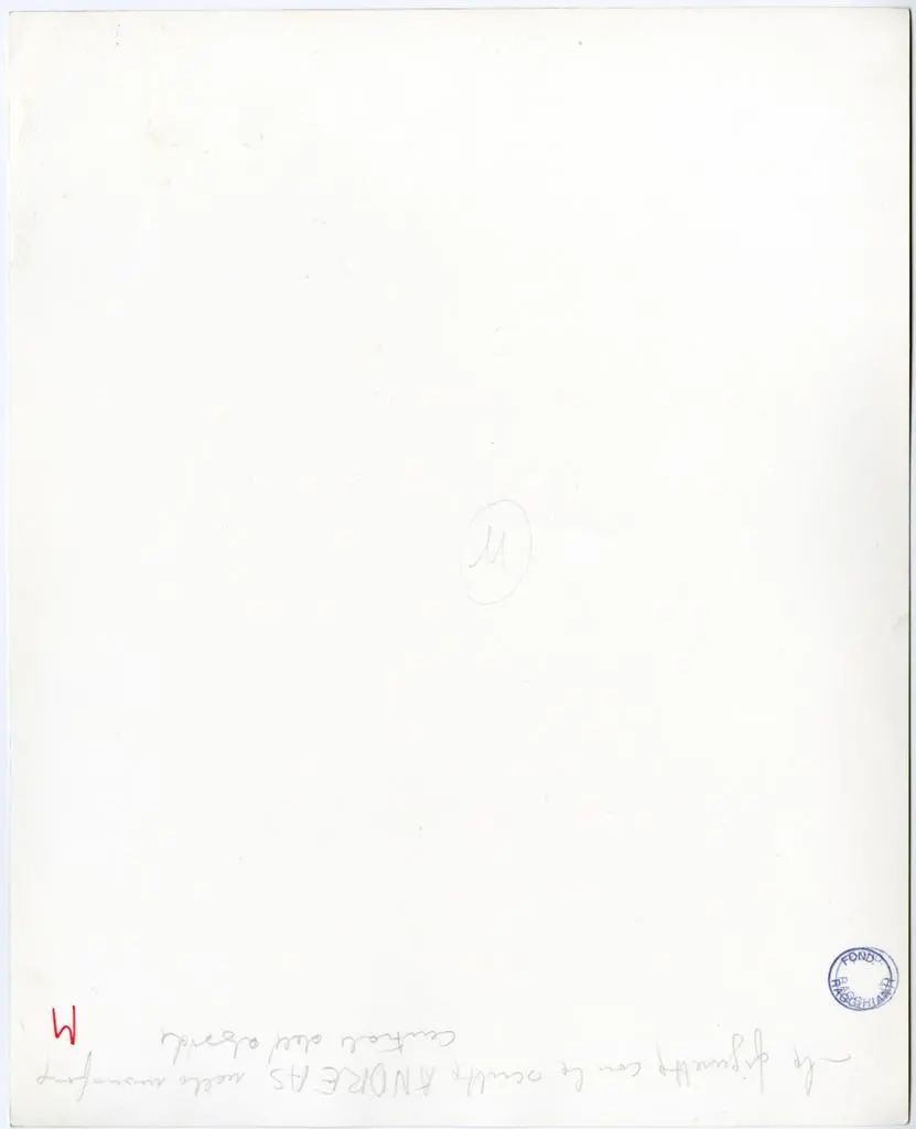 Colombo C./ Gasperini M. , La figuretta con la scritta Andreas, nella monofora centrale dell'abside