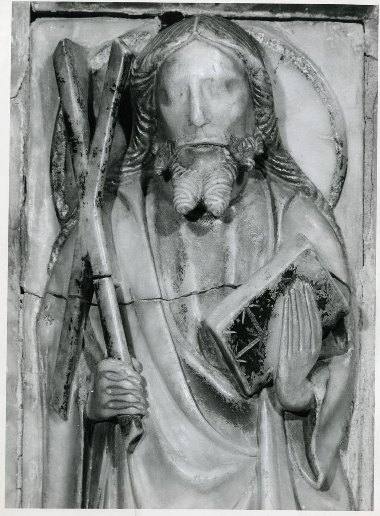 Anonimo , Anonimo inglese - sec. XIV - Cristo. Particolare del busto