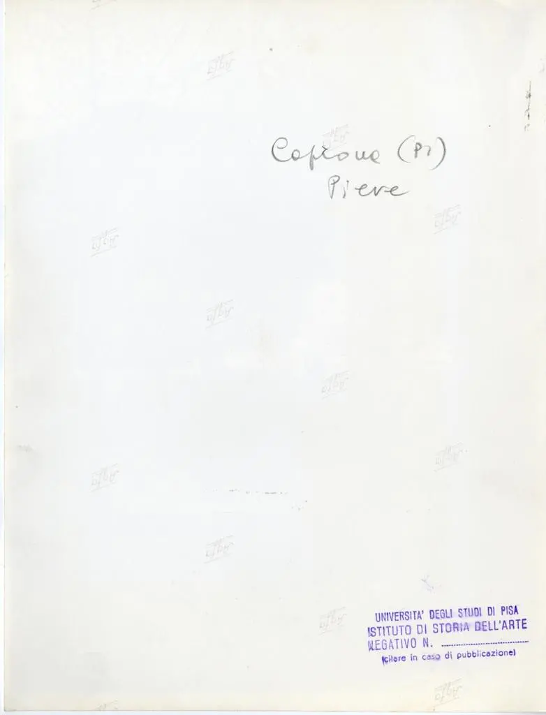 Universit&agrave; di Pisa. Dipartimento di Storia delle Arti , Capraia (PI). Pieve