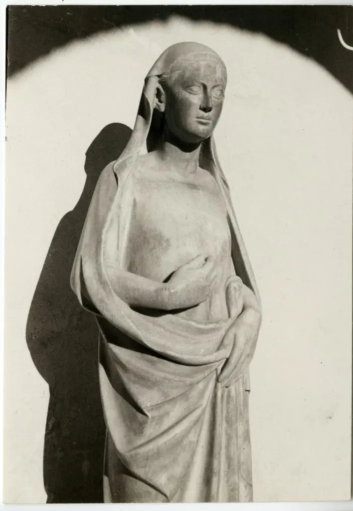 Anonimo , Anonimo pisano - sec. XIV - Maria Vergine annunciata