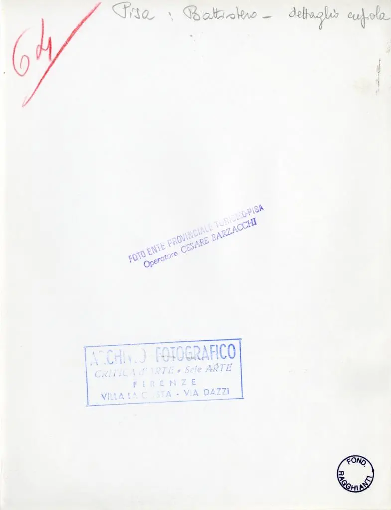 Barzacchi, Cesare , Pisa: Battistero - dettaglio cupola