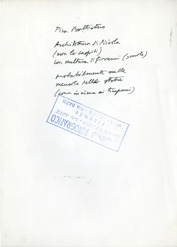 Anonimo , Pisa Battistero. Architettura di Nicola (non le cuspidi) con scultura di Giovanni (scuola) probabilmente sulle mensole delle statue (come in cima ai timpani)