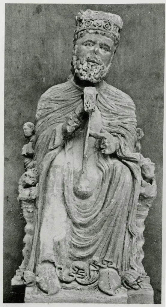 Guglielmo, seguace , David che suona l'arpa