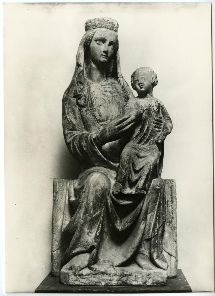 Anonimo , Anonimo senese (?) - sec. XIV - Madonna con Bambino in trono