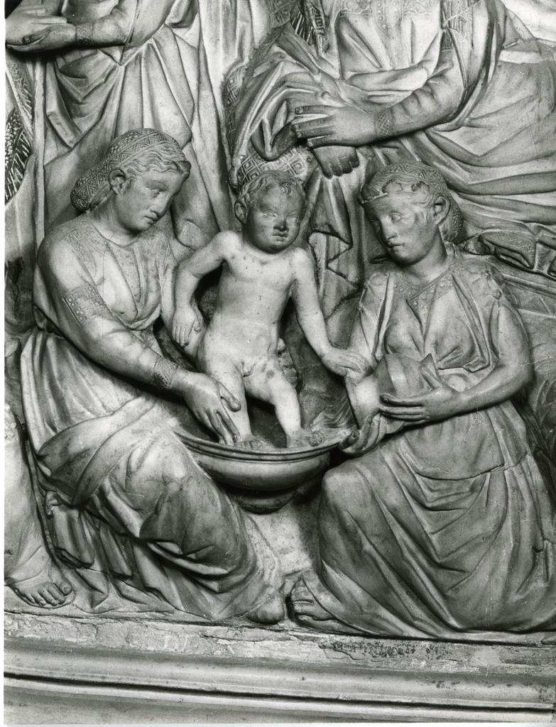 Grassi, Cesare , Anonimo senese - sec. XIV - Lavanda di Gesù Bambino