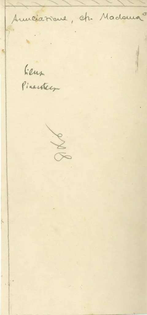 Anonimo , Anonimo senese - sec. XIV - Angelo annunciante