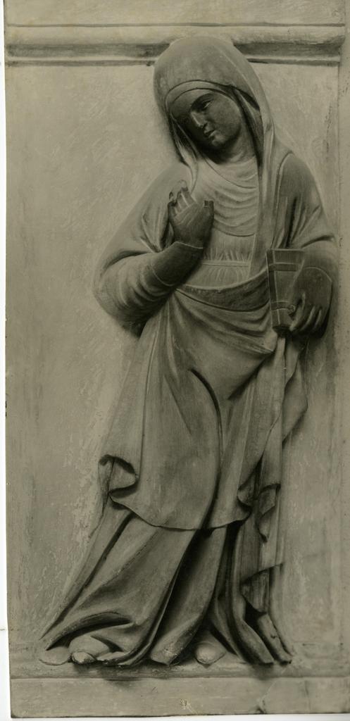 Anonimo senese sec. XIV , Maria Vergine annunciata