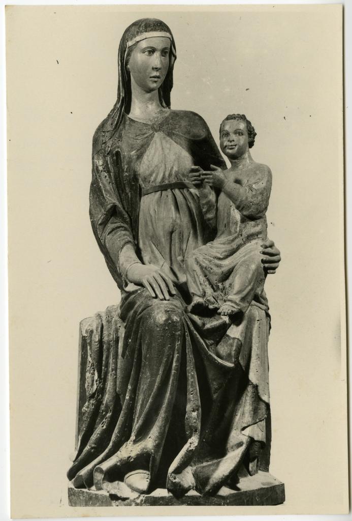 Anonimo senese sec. XIV , Madonna con Bambino