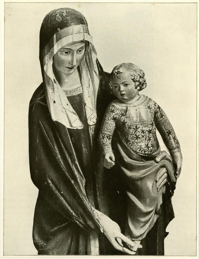 Anonimo , Particolare della Vergine di San Lucchese (Poggibonsi).