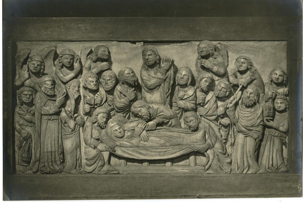 Anonimo , Niccolò di Cecco del Mercia - sec. XIV - Morte di Maria Vergine