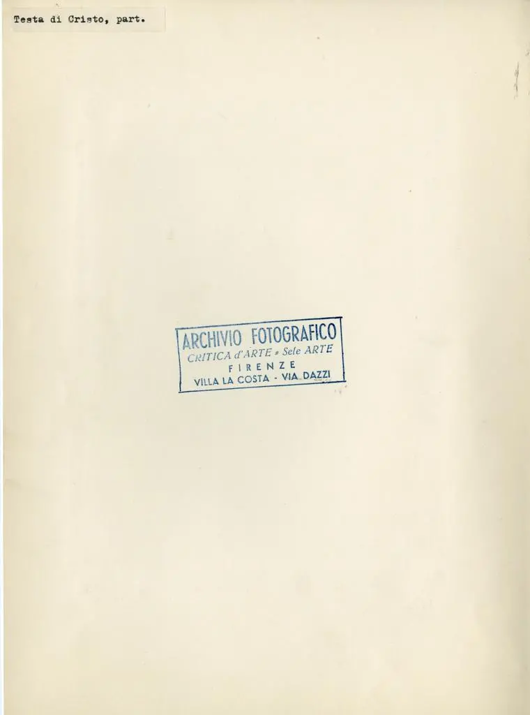 Anonimo , Testa di Cristo, part.