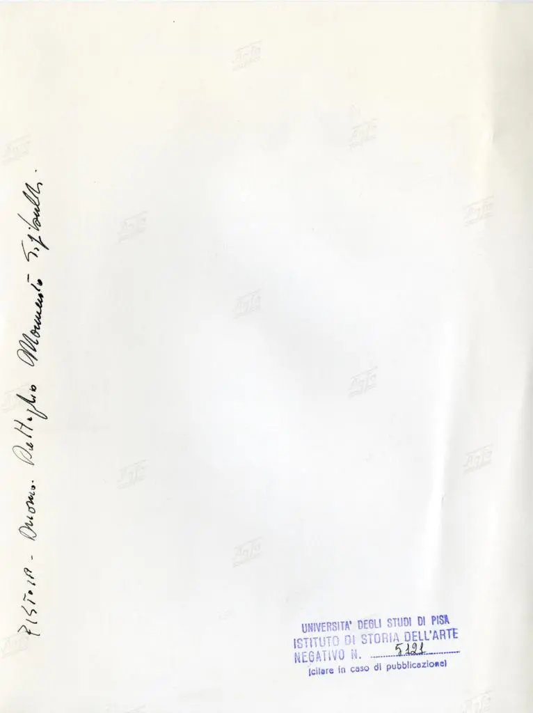 Universit&agrave; di Pisa. Dipartimento di Storia delle Arti , Pistoia - Duomo. Dettaglio Monumento Sigibuldi