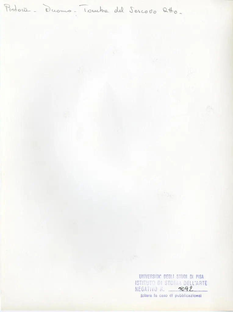 Universit&agrave; di Pisa. Dipartimento di Storia delle Arti , Pistoia - Duomo. Tomba del Vescovo Atto