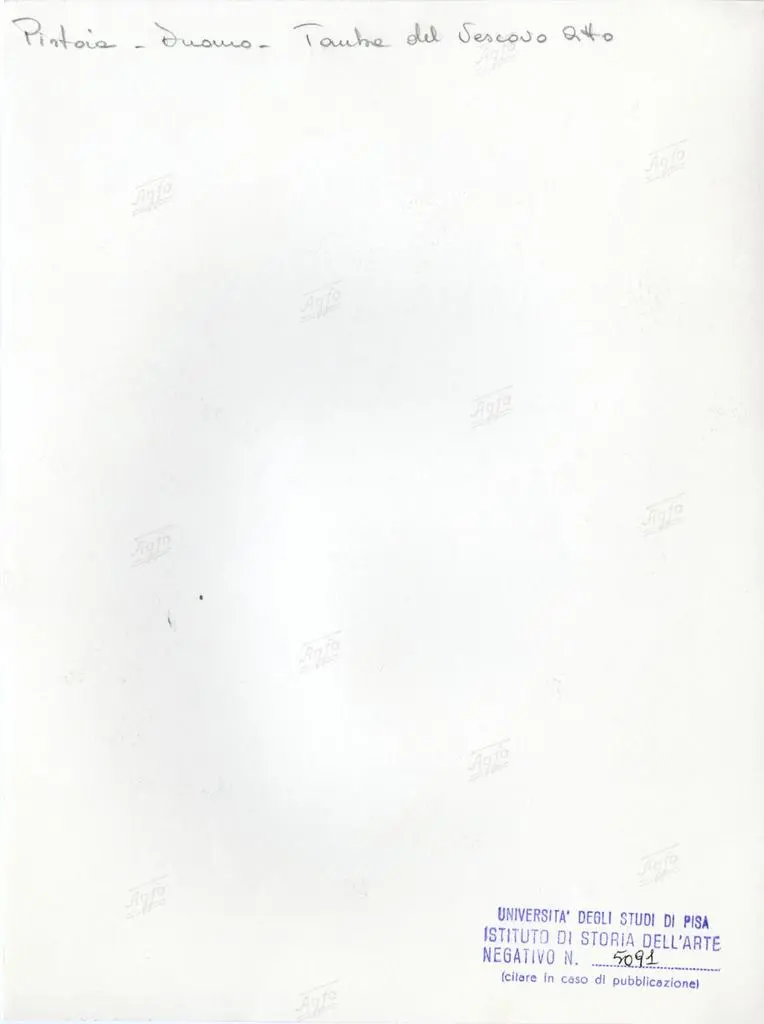 Universit&agrave; di Pisa. Dipartimento di Storia delle Arti , Pistoia - Duomo. Tomba del Vescovo Atto