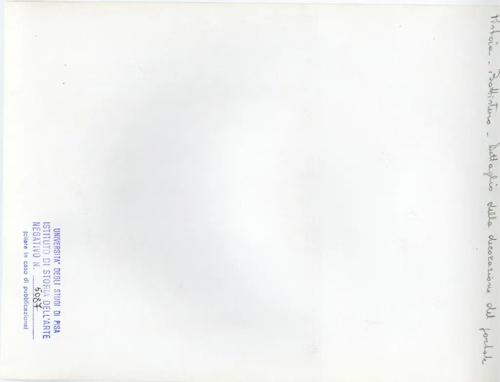 Universit&agrave; di Pisa. Dipartimento di Storia delle Arti , Pistoia - Battistero - Dettaglio della decorazione del portale