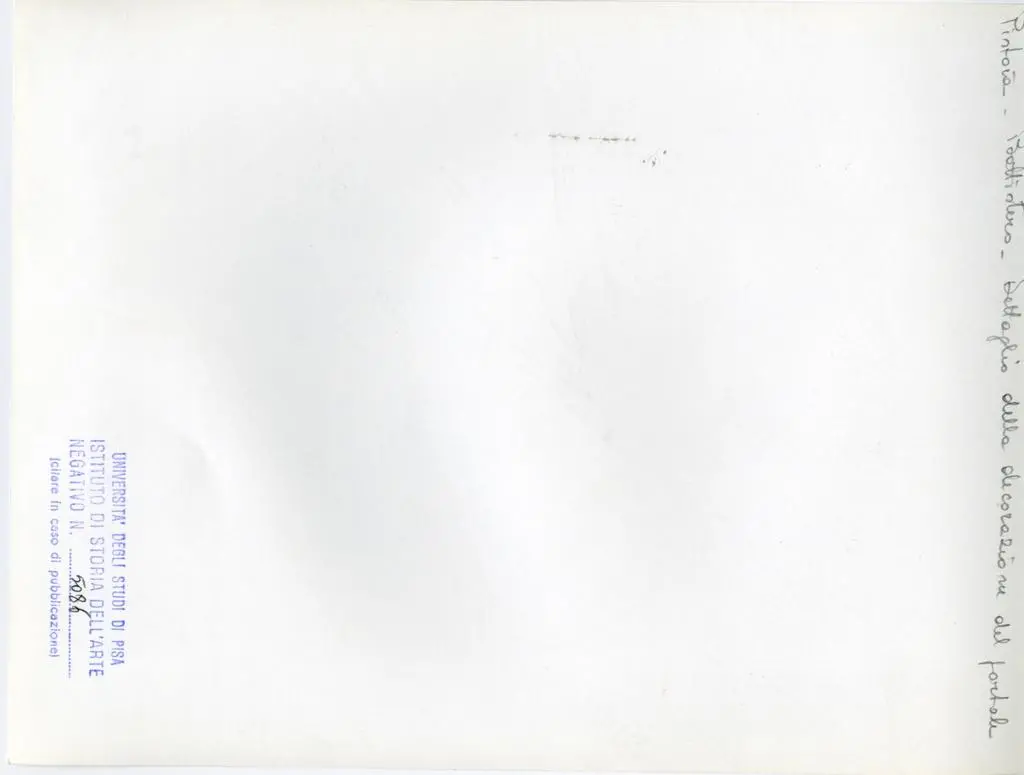 Universit&agrave; di Pisa. Dipartimento di Storia delle Arti , Pistoia - Battistero - Dettaglio della decorazione del portale