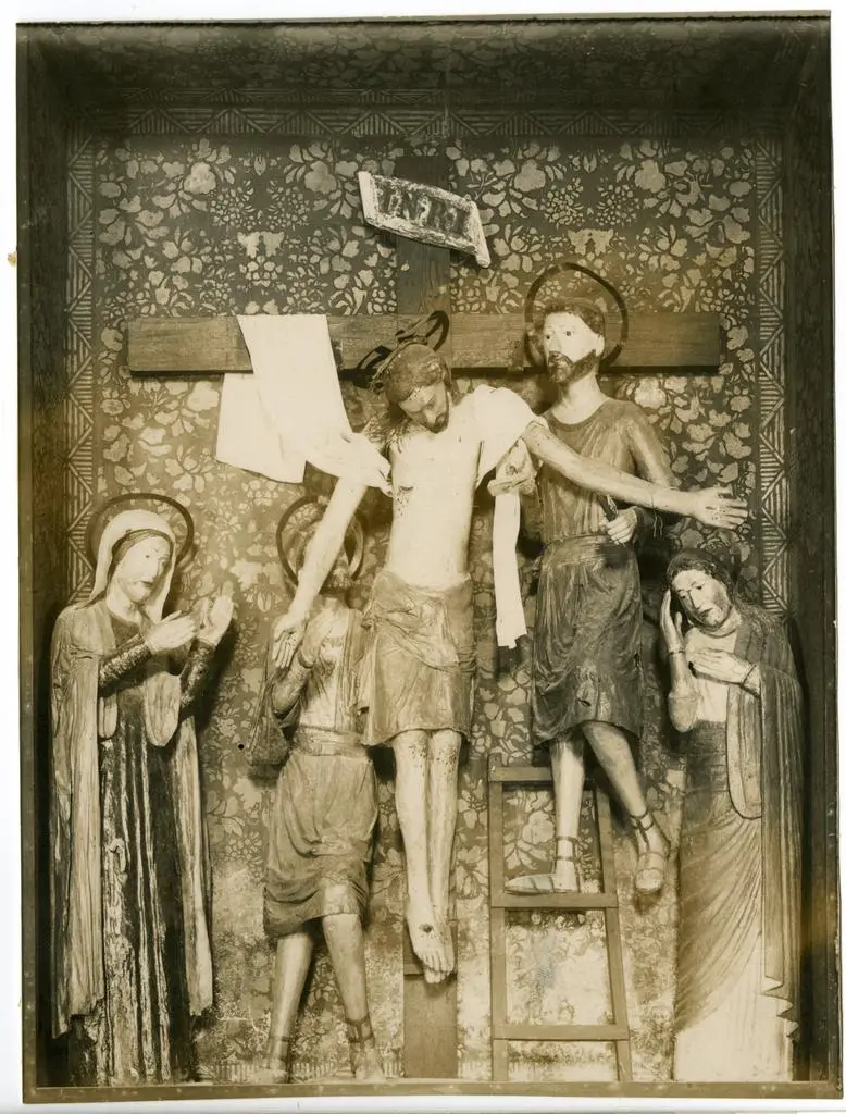 Anonimo , Pescia - S. Antonio Abate, scultura in legno sec. XIV