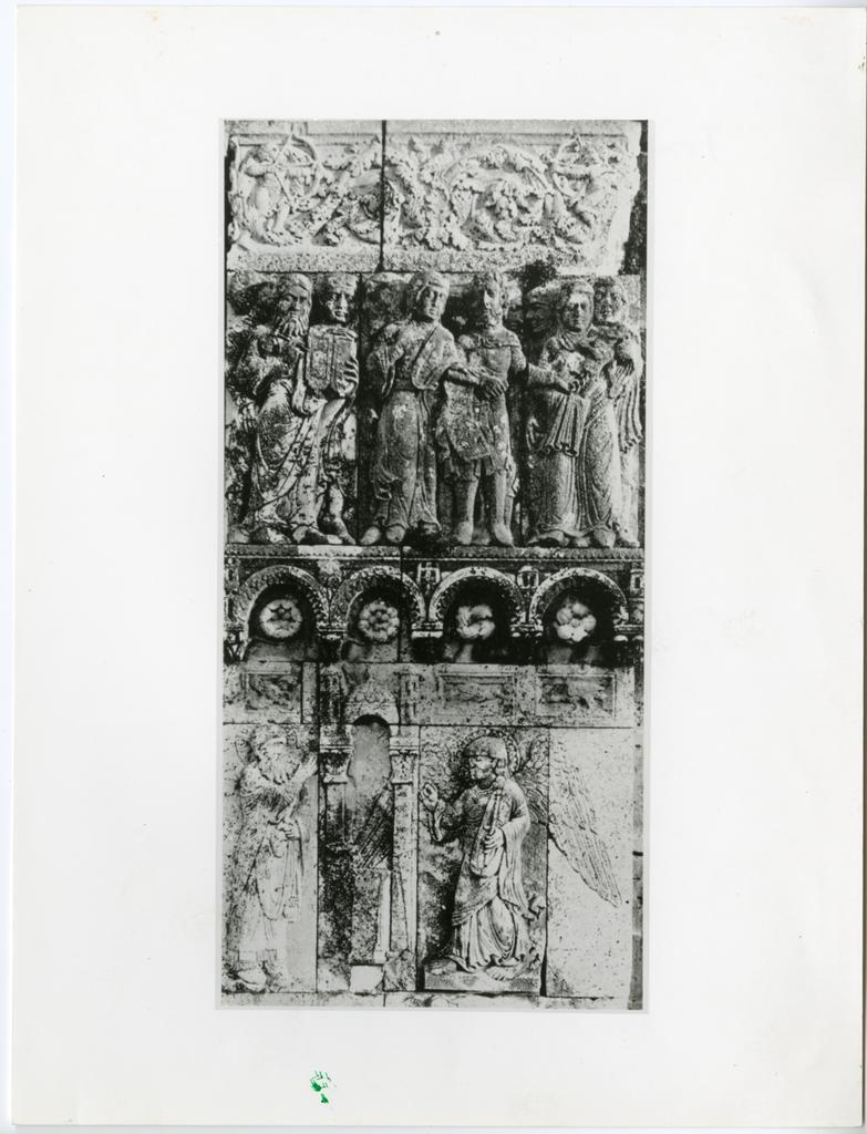 Anonimo abruzzese sec. XII , Annuncio a san Zaccaria, San Zaccaria scrive il nome di Giovanni, Circoncisione di san Giovanni Battista