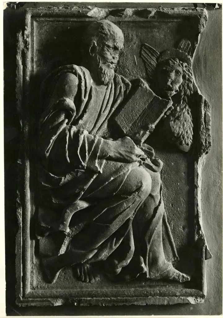 Anonimo , Loreto, Museo - Scuola Lombarda sec. XIV - L'Evangelista Marco