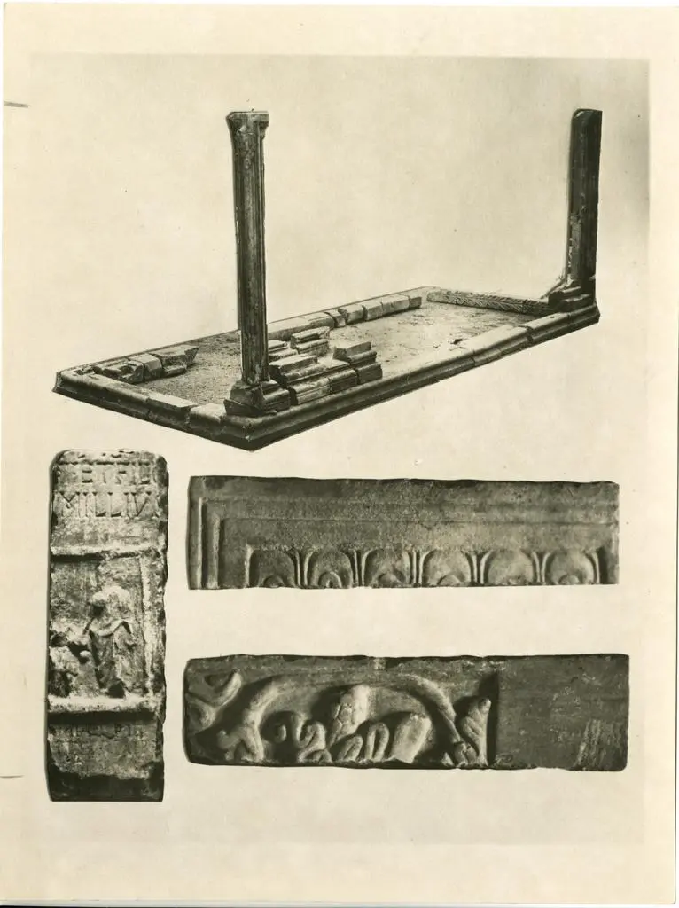 Anonimo , Fig. 9 - Bari - Cattedrale - Ciborio: avanzi dell'altare basilicale
