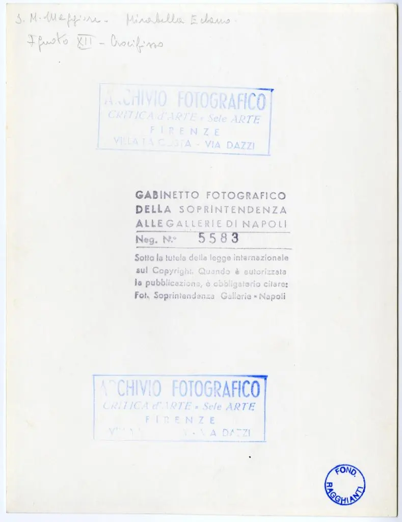 Fototeca della Soprintendenza speciale per il patrimonio storico, artistico ed etnoantropologico e per il Polo museale della citt&agrave; di Napoli , S. Maria Maggiore, Mirabella Eclano - Ignoto XII - Crocifisso