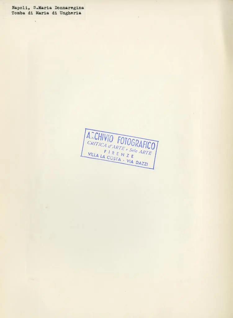 Fototeca della Soprintendenza speciale per il patrimonio storico, artistico ed etnoantropologico e per il Polo museale della citt&agrave; di Napoli , Napoli, S. Maria Donnaregina - Tomba di Maria d'Ungheria