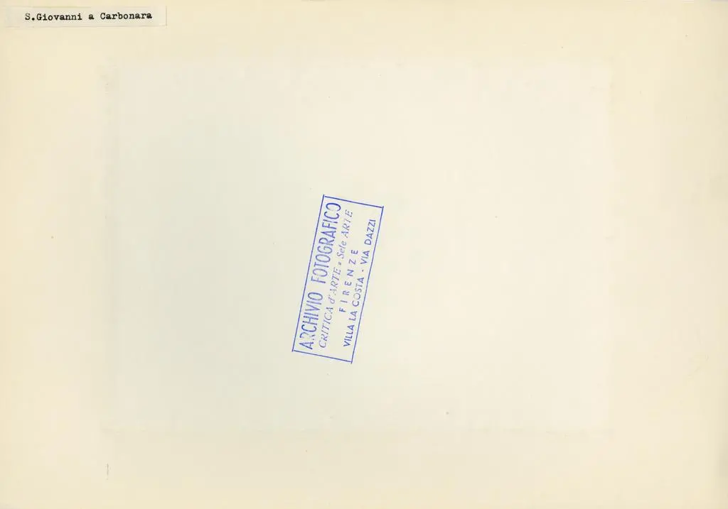 Anonimo , S. Giovanni a Carbonara