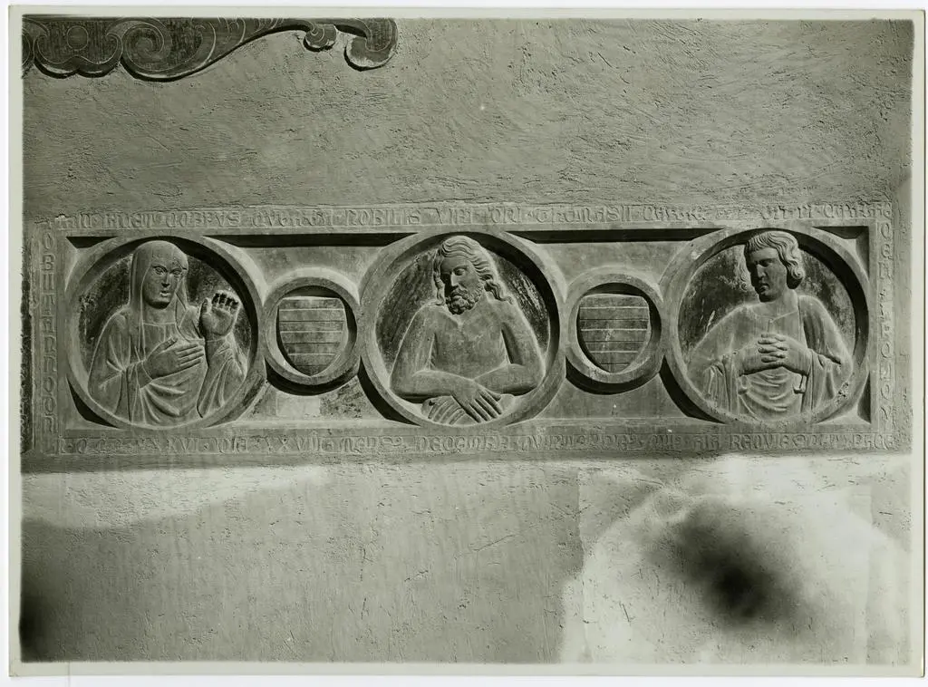 Anonimo , Maria Vergine, Cristo, San Giovanni Evangelista