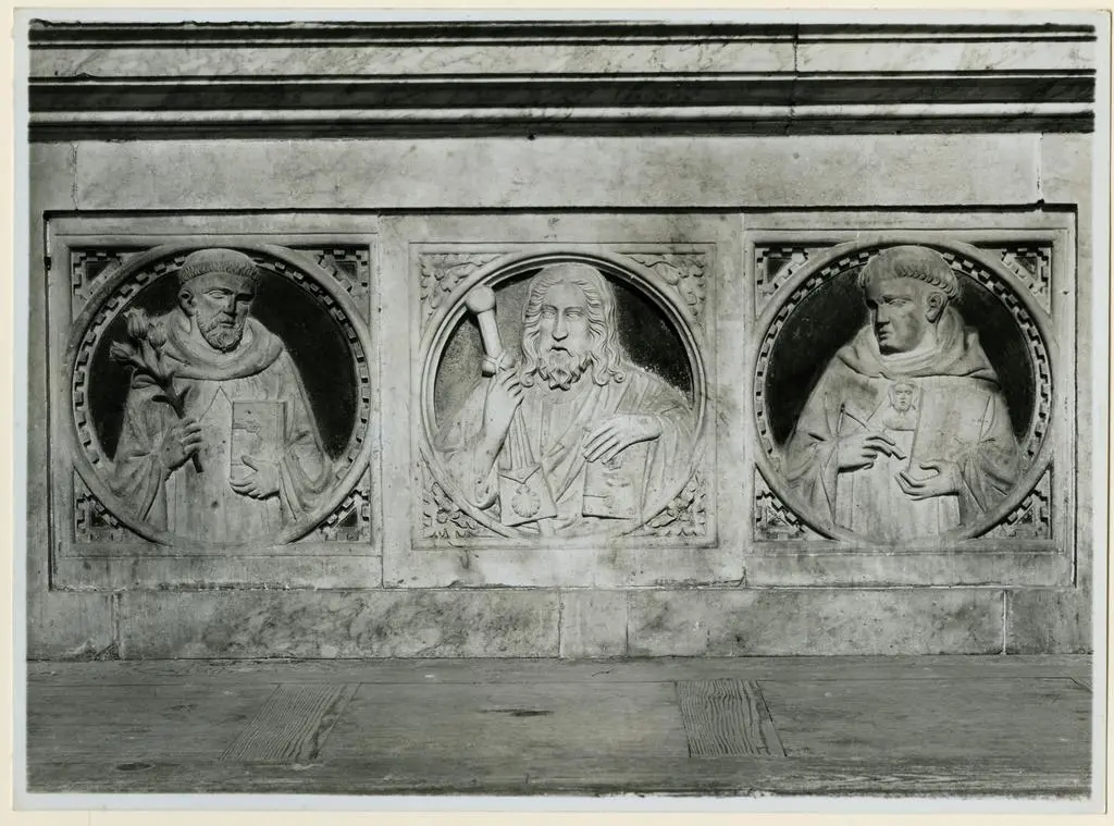 Fototeca della Soprintendenza speciale per il patrimonio storico, artistico ed etnoantropologico e per il Polo museale della citt&agrave; di Napoli , Anonimo - sec. XIV - Cristo e santi