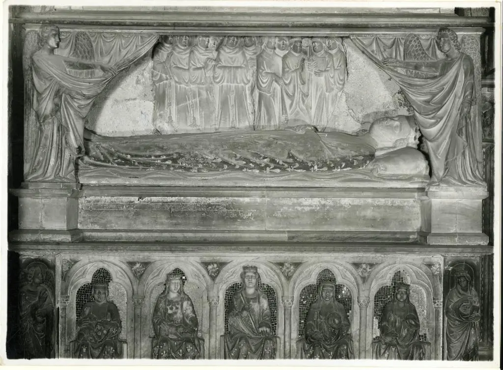 Anonimo , Tino di Camaino - e aiuti - sec. XIV - Monumento funebre di Maria di Valois