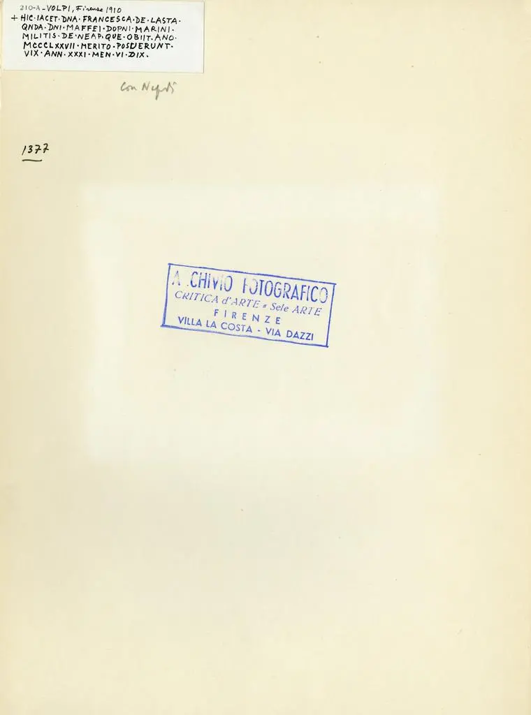 Anonimo , Anonimo napoletano sec. XIV - Figura giacente