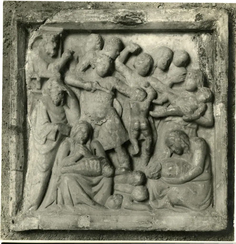 Anonimo , Anonimo napoletano - sec. XIV - Strage degli innocenti