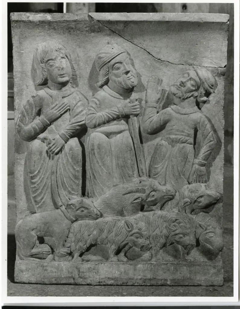 Anonimo , Anonimo - sec. XII - Annuncio ai pastori