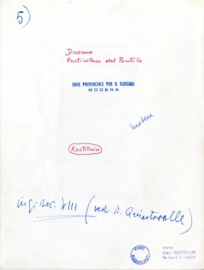 Studio fotografico Bandieri , Duomo. Particolare del Pontile