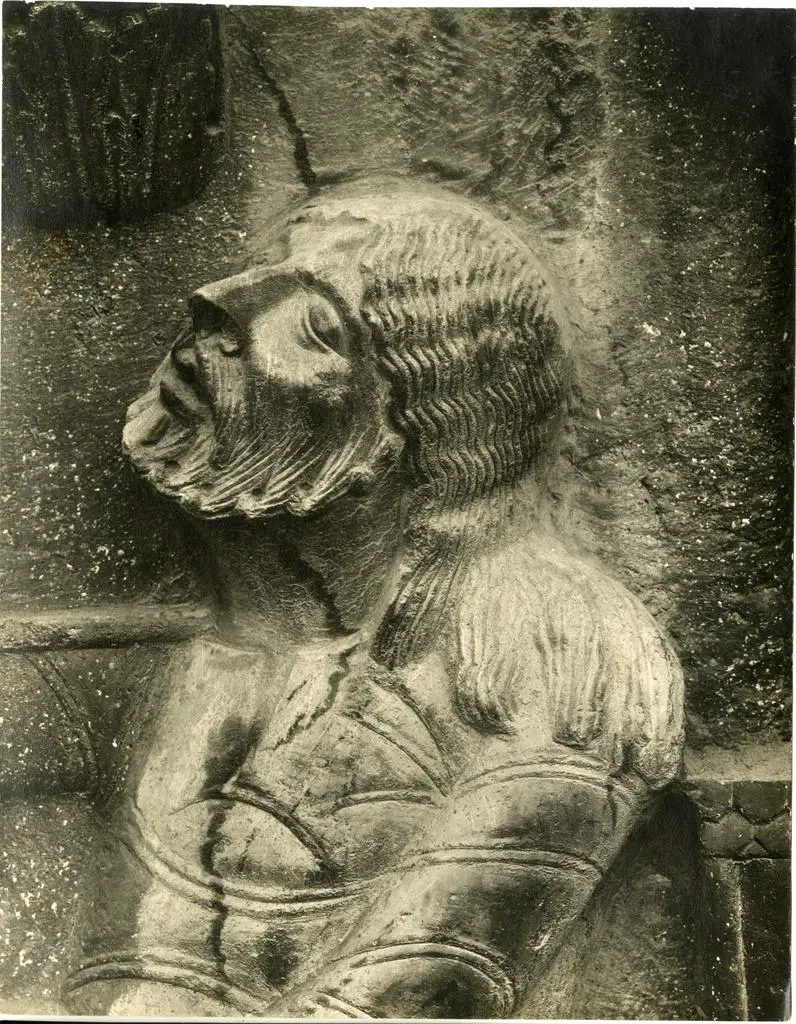 Anonimo , Wiligelmo - sec. XI/ XII - Lamech uccide Caino, particolare