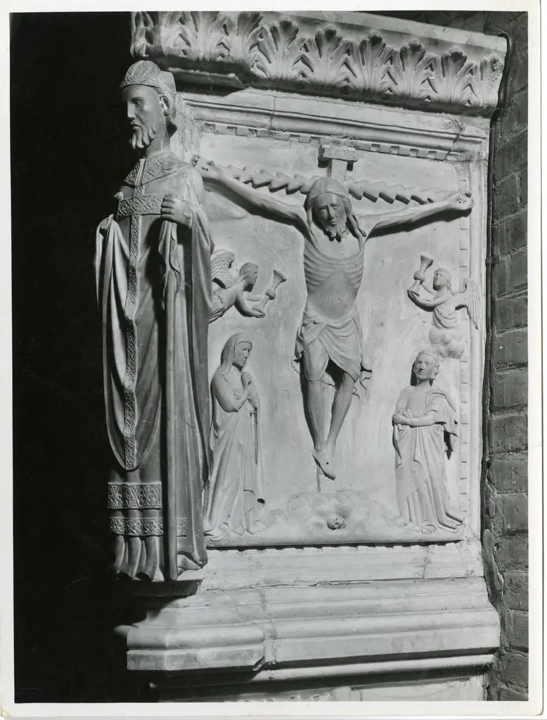 A. Villani e Figli , Sibellino da Caprara - sec. XIV - Crocifissione di Cristo