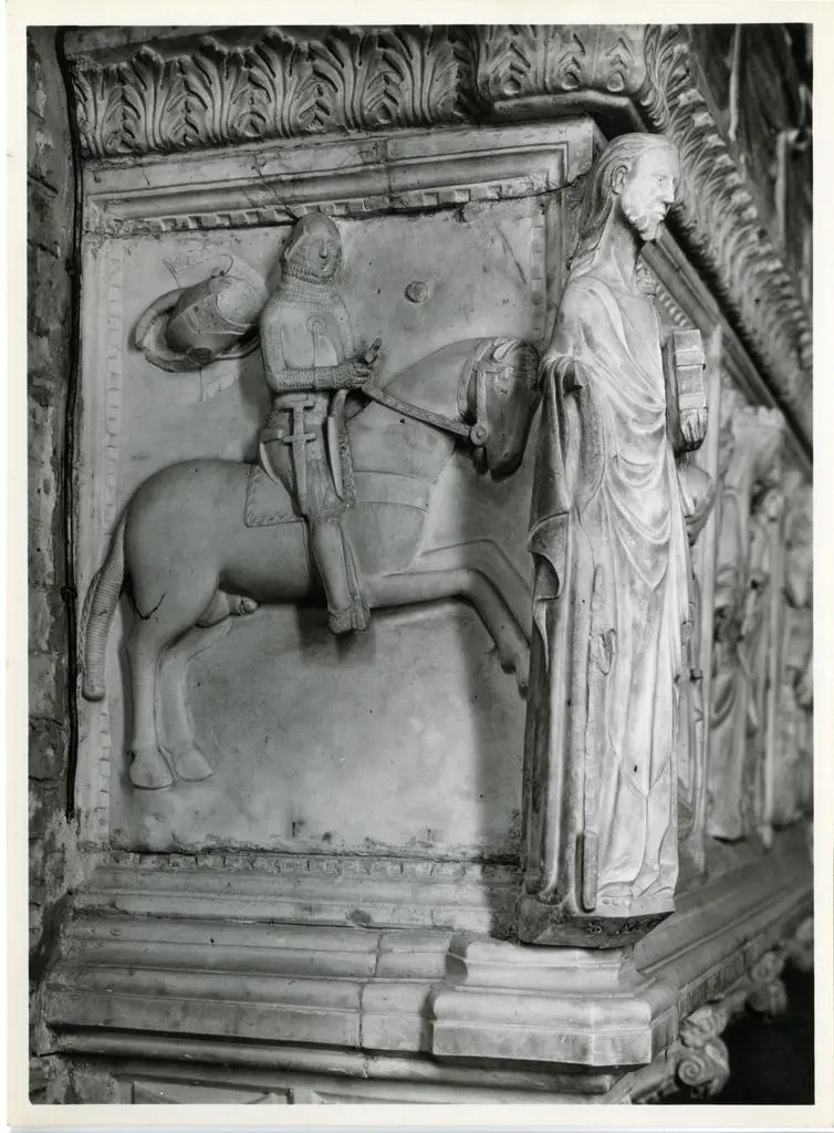 A. Villani e Figli , Sibellino da Caprara. Tomba di Manfredo Pio (part.). Carpi - La Sagra