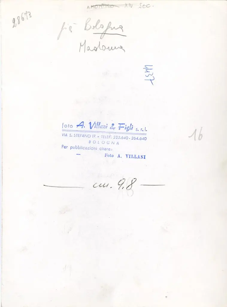 A. Villani e Figli , Anonimo marchigiano - sec. XV - Madonna della Misericordia