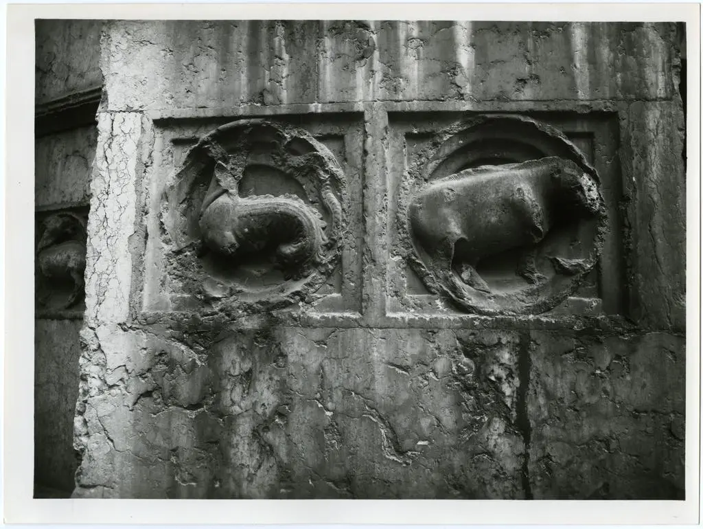 Antelami Benedetto, seguace , Cinghiale, Drago