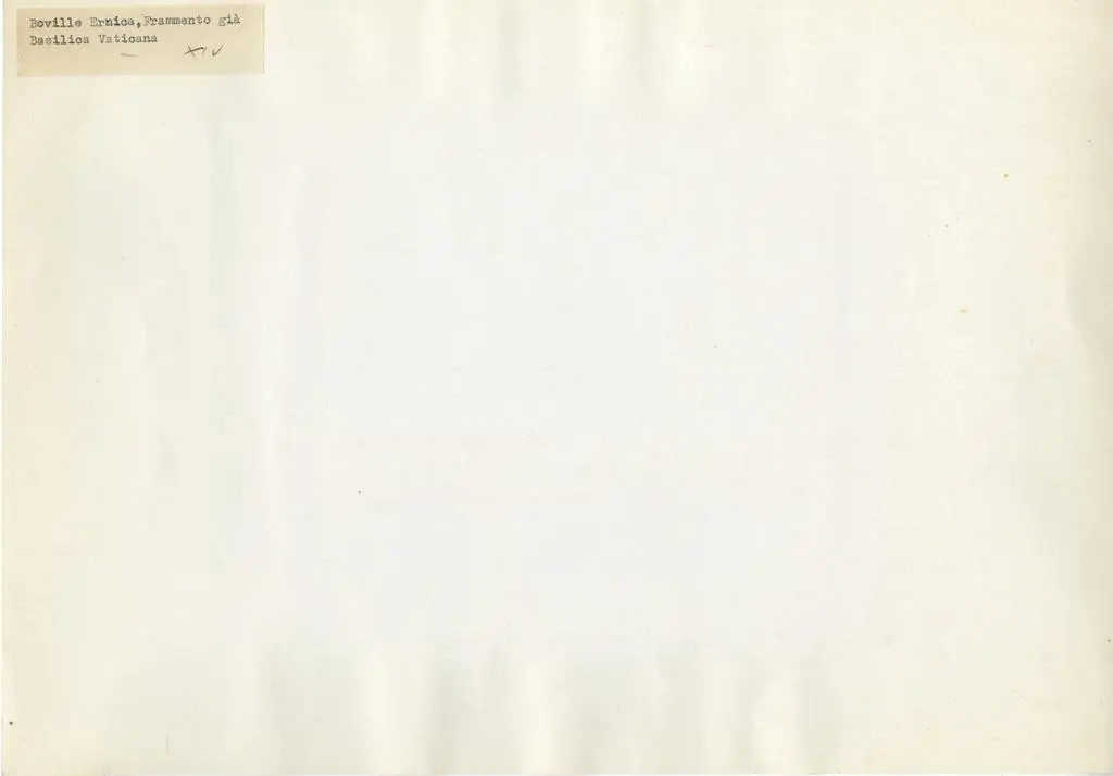 Anonimo , Boville Ernica, Frammento gi&agrave; Basilica Vaticana - XIV