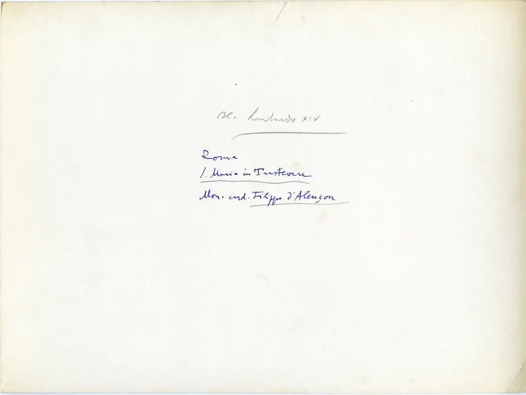 Anonimo , Sc. Lombardo XIV - Roma, S. Maria in Trastevere, Mon. card. Filippo d'Alençon